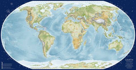 Earth Physical Map