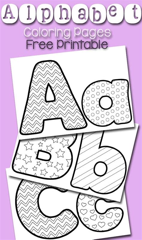 FREE Alphabet Coloring Pages | Alphabet coloring pages, Alphabet preschool, Coloring pages