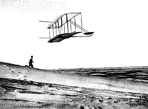 Wright Brothers 1902 Glider Litho Photograph by Padre Art