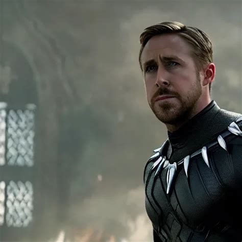 a still of Ryan Gosling as Black Panther in Avengers: | Stable Diffusion | OpenArt