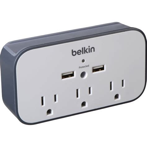 Belkin USB Wall Mount Surge Protector with Cradle BSV300TTCW B&H