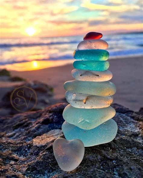 Sunset & Seaglass Swoon ~ Sweet Lil Sunchaser | Ocean photos, Ocean art, Sea glass art