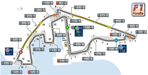 Yas Marina F1 Circuit: Track Map Layout & F1 Lap Record