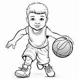 Premium Photo  Basketball Superstars A FunFilled Kids Coloring Book sketch template