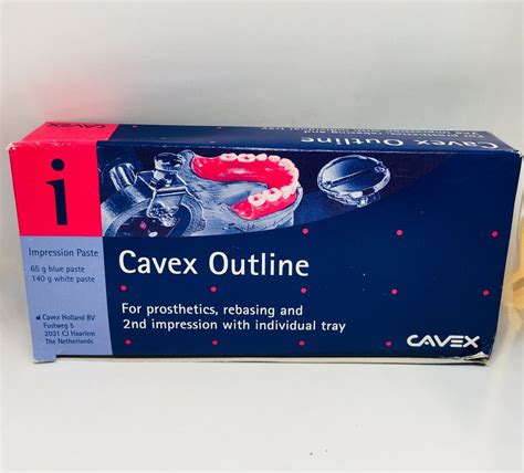 Composite Materials Dental Consumables Cavex Outline Impression Paste (140 gms x 60 g ...