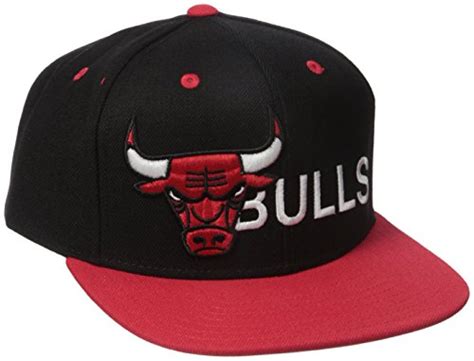 NBA Chicago Bulls Men’s Team Nation Snapback Hat, One Size, Black/Red