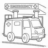 Ambulance Coloring Pages For Preschool sketch template