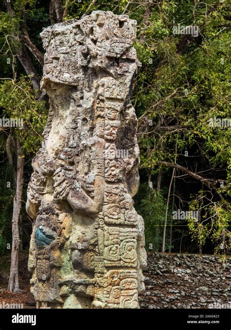 ruins and sculptures of Copan, Honduras Stock Photo - Alamy