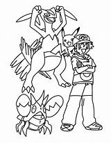 Coloring Page  Pokemon advanced coloring Pages 54 sketch template