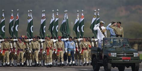 Islamabad :The Armed Forces put on a spectacular parade at the main