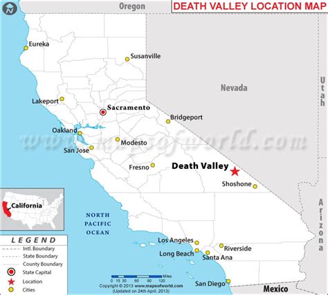 Death Valley On Us Map - zip code map