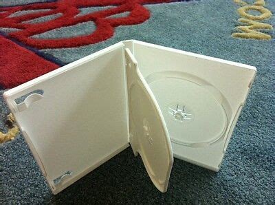 25 PCS 14MM WHITE DOUBLE 2 DVD CASE CASES W/ FLIP TRAY PSD45 | eBay