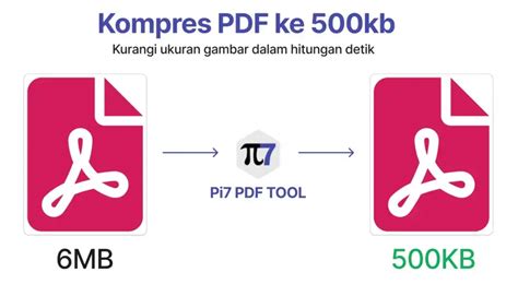 Kompres PDF 500KB | Pi7 PDF Tool