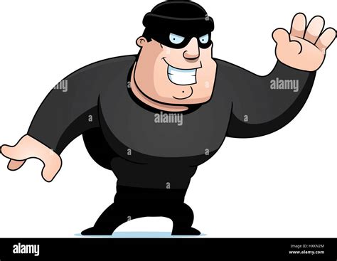 A cartoon burglar waving Stock Vector Image & Art - Alamy