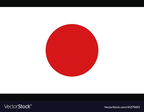 Japan flag design Royalty Free Vector Image - VectorStock