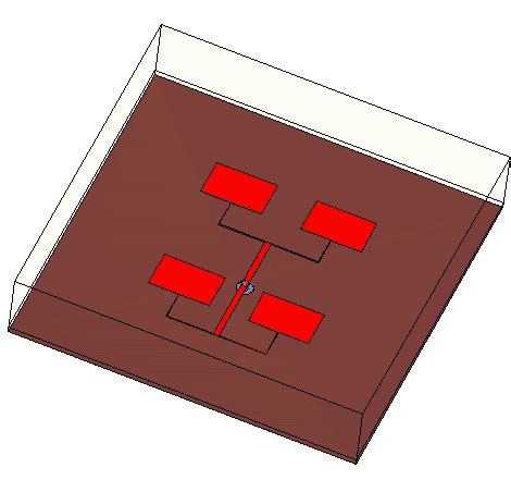 Layout of a 2 2 Microstrip Patch Antenna Array. | Download Scientific Diagram