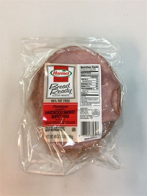 HORMEL® Gluten Free Smoked Ham Buffet 1 oz Slice(4/3 lb) - Piqua Pizza Supply