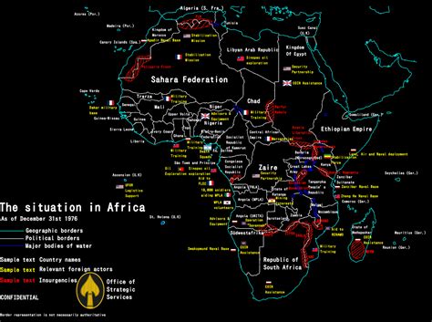 US map of Africa after the fall of Mittelafrika and the breakup of the AAPM (1977) : r/Kaiserreich