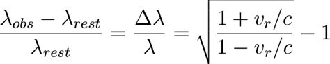 where c is the speed of light. If the motion is nonrelativistic,ie v r