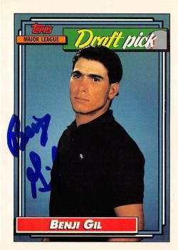 Benji Gil autographed Baseball Card (Texas Rangers) 1992 Topps Draft Pick #534