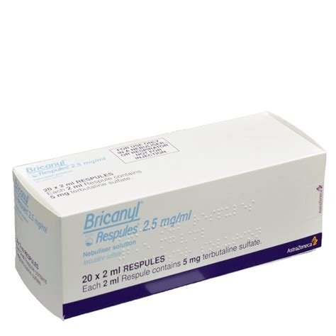 Bricanyl Respules - Terbutaline Nebuliser Solution, 20 - Dock Pharmacy