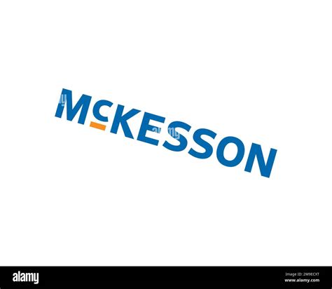 McKesson Corporation, rotated logo, white background B Stock Photo - Alamy