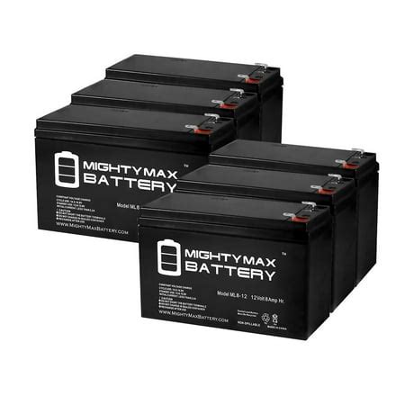 12V 8Ah Battery Replacement for Acorn Stairlift - 6 Pack - Walmart.com