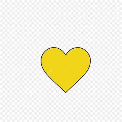 Yellow Heart Clipart Transparent Background, Yellow Heart Shape, Heart Shape, Yellow, Heart ...