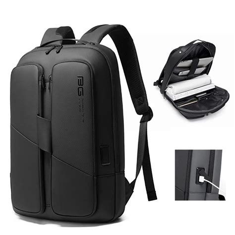 BANGE Men Anti Theft Waterproof Laptop Backpack 15.6 Inch Daily Work ...