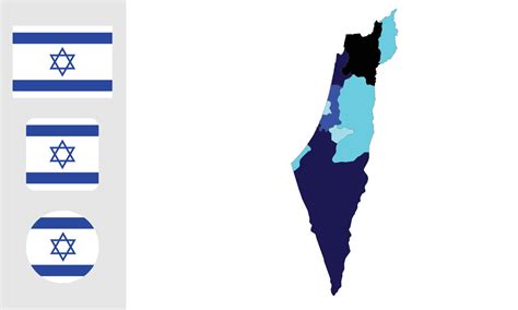 Map and flag of Israel 8211360 Vector Art at Vecteezy