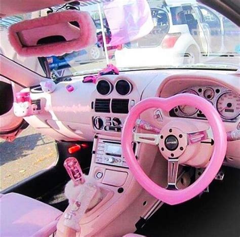 Pin by Haile Lidow on Pink | Pink car accessories, Pink car, Girly car ...