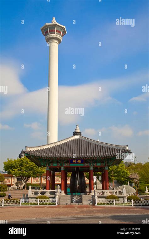 Korea, Gyeongsangnam-do, Busan, Yongdusan Park, Busan Tower Stock Photo ...