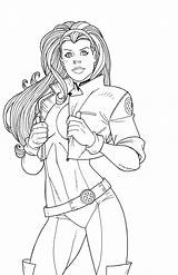 Marvel Rogue Coloring Pages Sketch Page sketch template