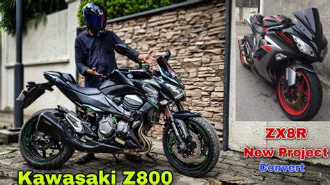 Kawasaki z800 modified into ZX8R || new project 🚀 #z800 - YouTube