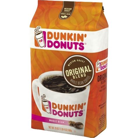 Dunkin' Donuts® Whole Bean Coffee, Original Blend, 20 oz. Bag - WB Mason