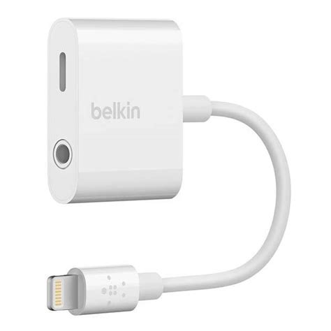 Belkin RockStar 3.5mm Lightning Headphone Adapter Supports iPhone X ...