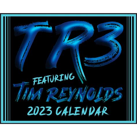 2023 TR3 featuring Tim Reynolds Wall Calendar | Shop the Tim Reynolds Official Store