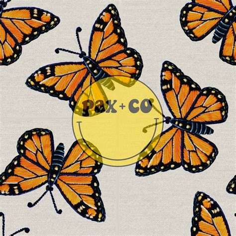 Butterfly Embroidery Seamless File Custom Fabric Printing Digital Download - Etsy