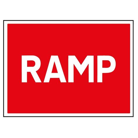 Ramp Ahead Road Sign | Road signs, Signs, Ramp