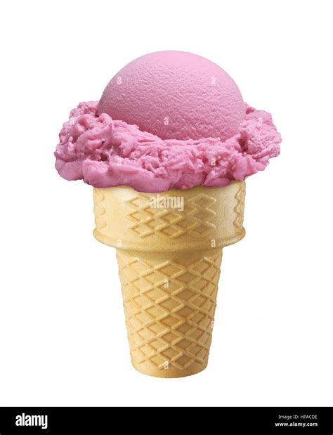 Rainbow sherbet cone Cut Out Stock Images & Pictures - Alamy