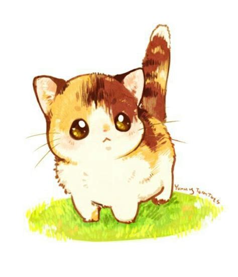 Chibi Calico Cat - Partir Wallpaper