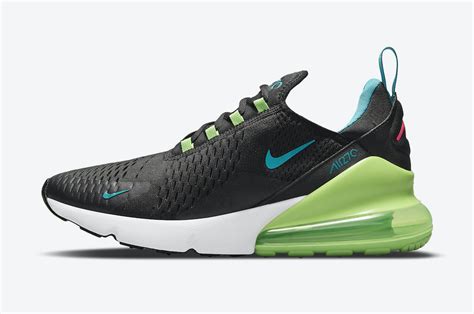 Nike Air Max 270 Black Neon Green Blue Pink DJ5136-001 Release Date ...