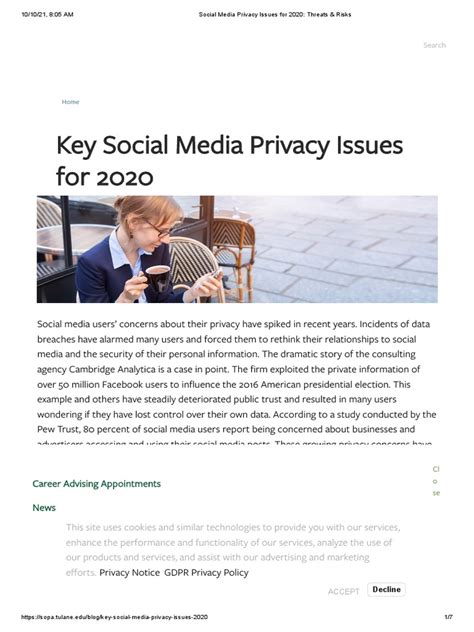 (4.1) Social Media Privacy Issues For 2020 - Threats & Risks | PDF ...