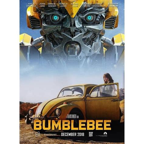 Awesome fan made poster! #Repost @kaddayart ・・・ #bumblebeethemovie posters. Redesigned by ...