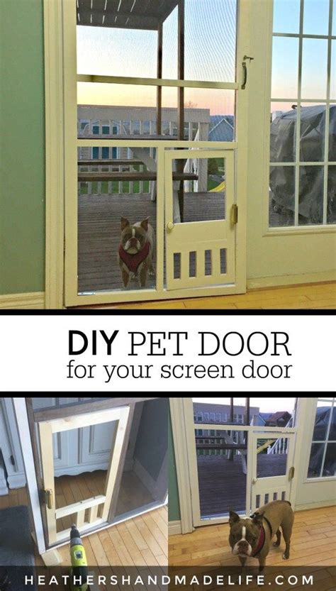 5 Dog DIYs that will save you money {Heather's Handmade Life } | Diy screen door, Screen door ...