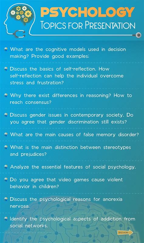 Psychology Topics for Presentation | Presentation topics, Psychology ...