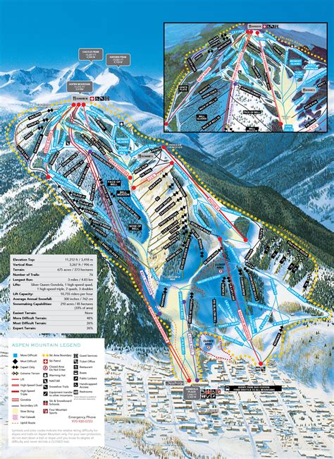 Aspen Trail Maps | Ski Map of Aspen | Ski.com