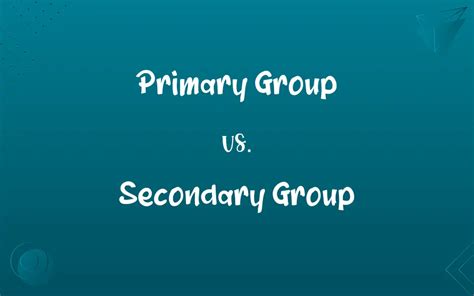 Primary Group vs. Secondary Group: Know the Difference