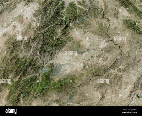 Khost, province of Afghanistan. High resolution satellite map Stock ...