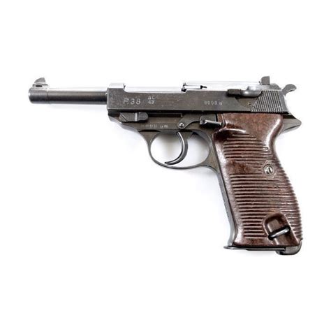 Walther P38 Pistol - Original German WWII - All Waffenampt Markings Intact - Matching Serial ...